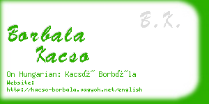 borbala kacso business card